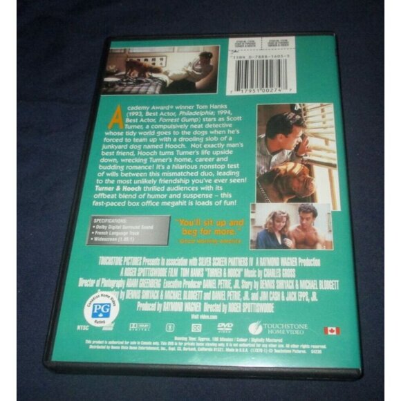 Turner & Hooch (DVD, 2002) - Picture 3 of 3